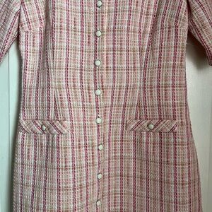 Maison Tara Pink and Gold Plaid